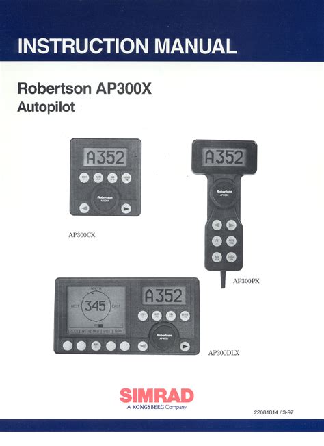 simrad robertson ap300 manual